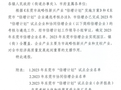 屢獲殊榮！國亨公司再次入選“倍增計(jì)劃”企業(yè)